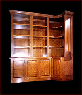 Custom Built Stained Cherry Library