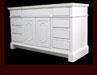 Off-white painted custom vanity