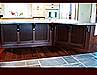 Walnut Kitchen Island with Wilson Art laminated countertop. Full Back Panels with brackets and end posts.